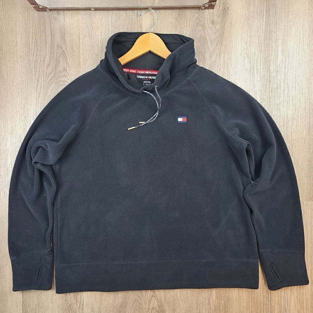 Tommy Hilfiger Sport Fleece Mock Neck Sweater size XL